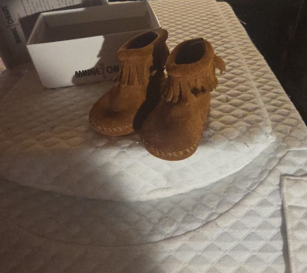 Baby Suede Fringe Booties - Soft Bottom..